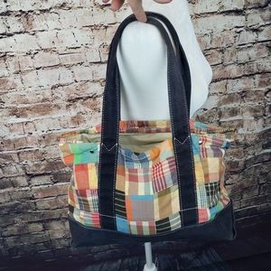 J. Crew Patchwork Tote Bag